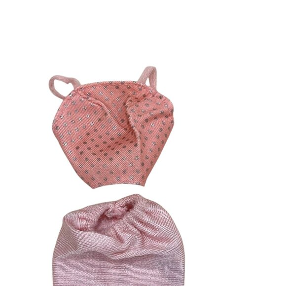 1981 Pretty in Pink Barbie Doll Pink Fashion Outfit Set 5 Piece Sheer - Picture 2 of 5